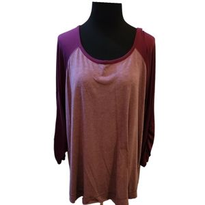 Terra & Sky womens baseball tshirt size 1X